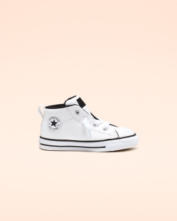 Converse Chuck Taylor All Star Street Fiu Közép Felső Fekete/Fehér | JGLETHV-HU